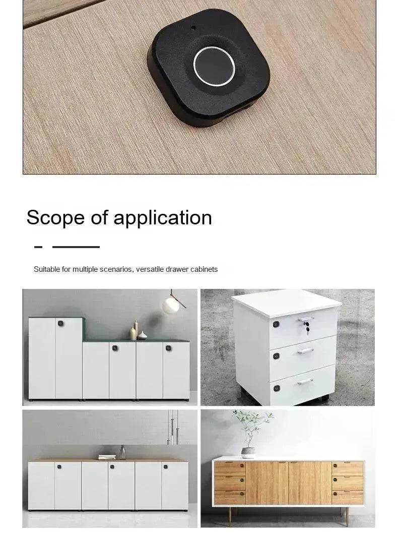 Smart Drawer Locker Wardrobe Electronic Office File Cabinet Dressing Cabinet Fingerprint Lock - EX-STOCK Canada
