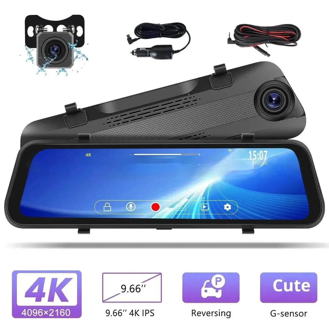 Smart Streaming Media Touch HD Built-in Front HD Resolution Rear Mirror LCD Screen Camera - EX-STOCK Canada