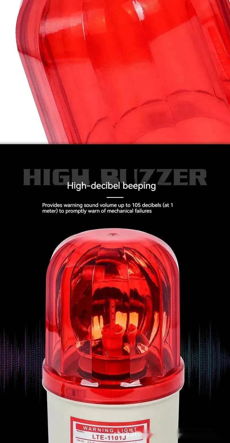 Smart Warning Light LTE-1101J Sound And Light Alarm Rotation for Factories, Workshops, Machine tools, Security rooms, and Traffics. - EX-STOCK Canada