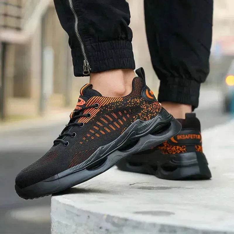 Smash and Puncture Resistant Steel Toe Shoes, Unisex Comfortable Work Safety Shoes, Lightweight Outdoor Adventure Safety Sneakers, Breathable Upper Labour Protection Shoes - EX-STOCK Canada
