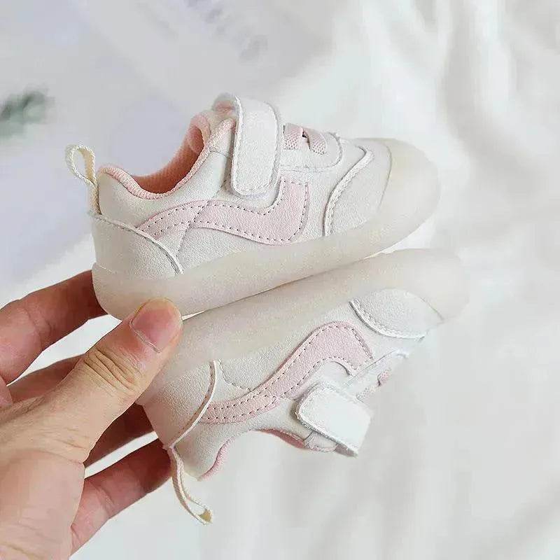 Solid Color Boys And Girls Toddler Soft Bottom Kids White Shoes - EX-STOCK Canada