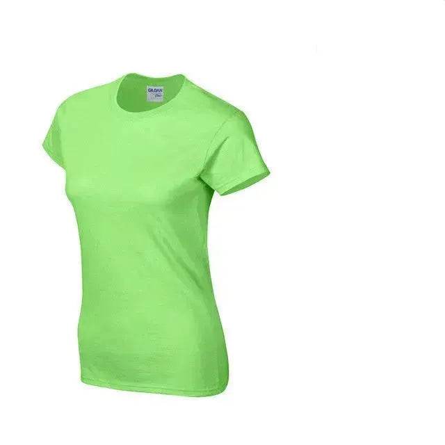 Solid color women's short-sleeved T-shirt combed cotton bottoming shirt advertising shirt custom - EX-STOCK Canada