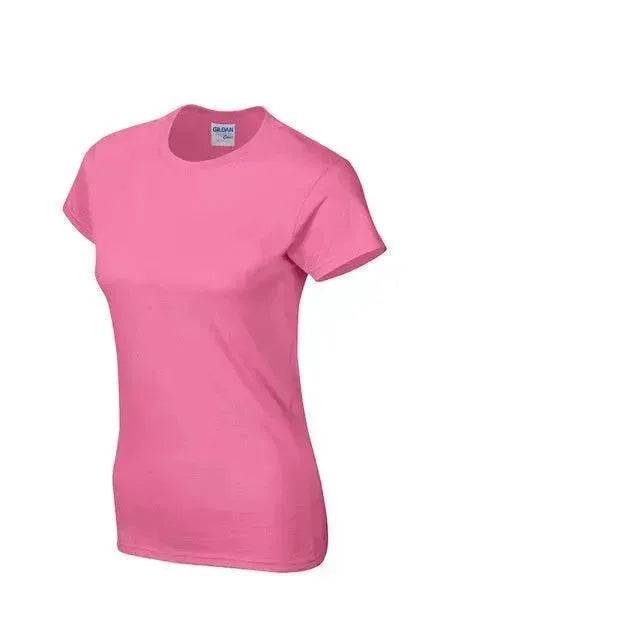 Solid color women's short-sleeved T-shirt combed cotton bottoming shirt advertising shirt custom - EX-STOCK Canada
