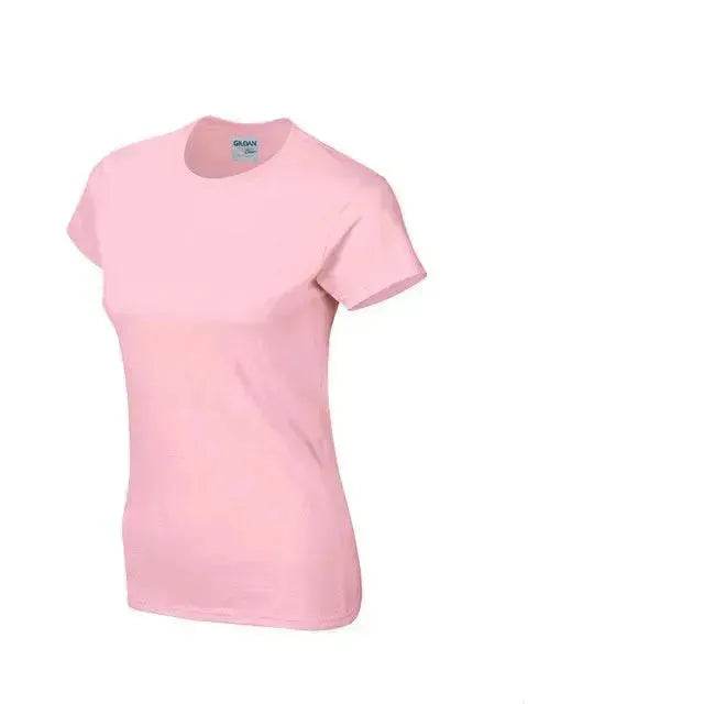 Solid color women's short-sleeved T-shirt combed cotton bottoming shirt advertising shirt custom - EX-STOCK Canada