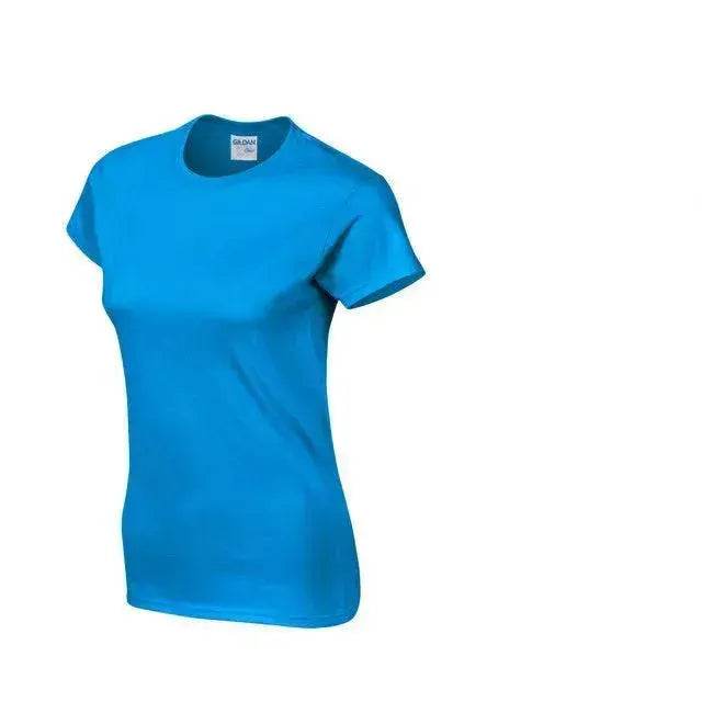 Solid color women's short-sleeved T-shirt combed cotton bottoming shirt advertising shirt custom - EX-STOCK Canada