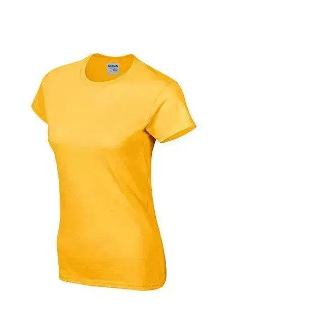 Solid color women's short-sleeved T-shirt combed cotton bottoming shirt advertising shirt custom - EX-STOCK Canada