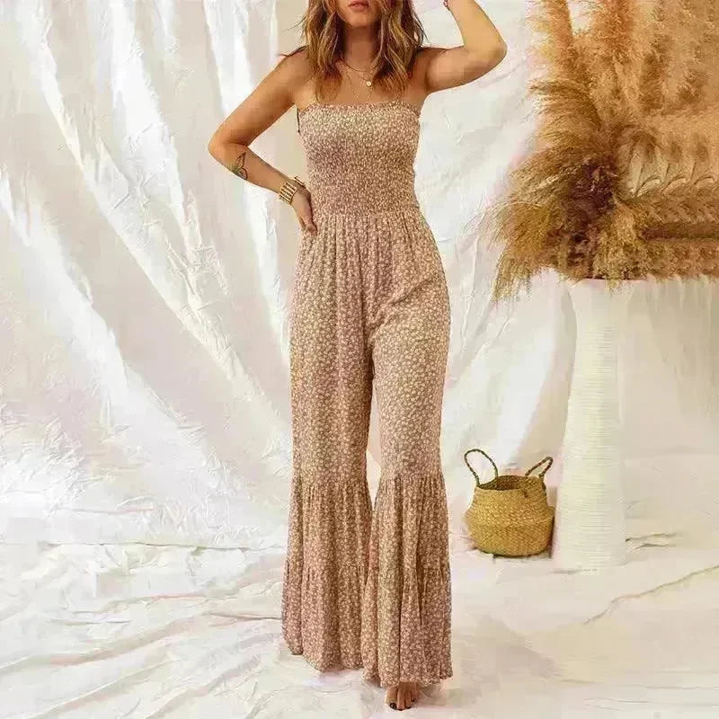 Spaghetti Strap High Waist Jumpsuit For Women - EX-STOCK CANADA