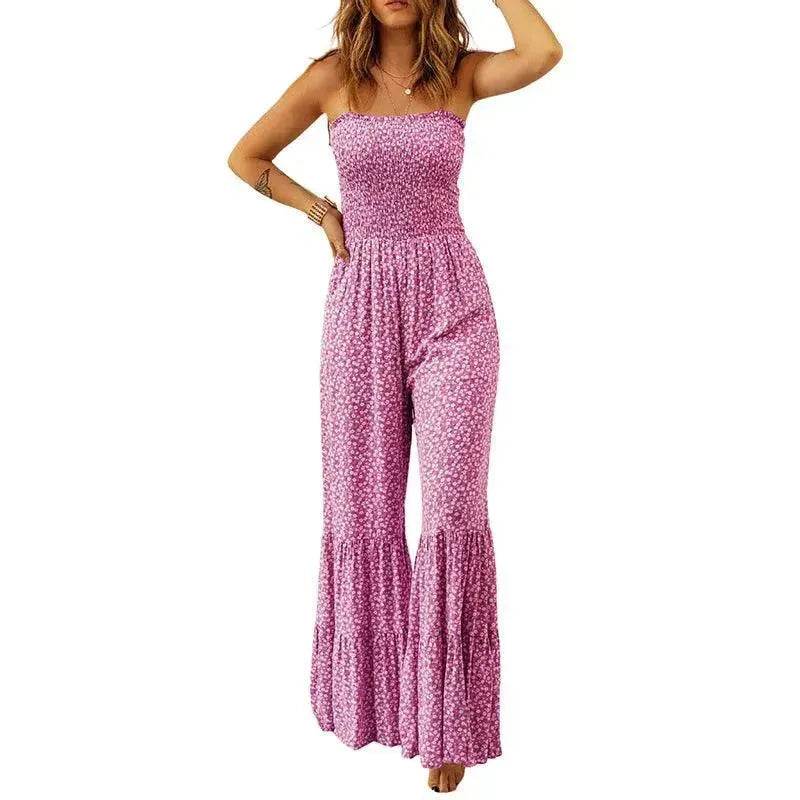 Spaghetti Strap High Waist Jumpsuit For Women - EX-STOCK Canada