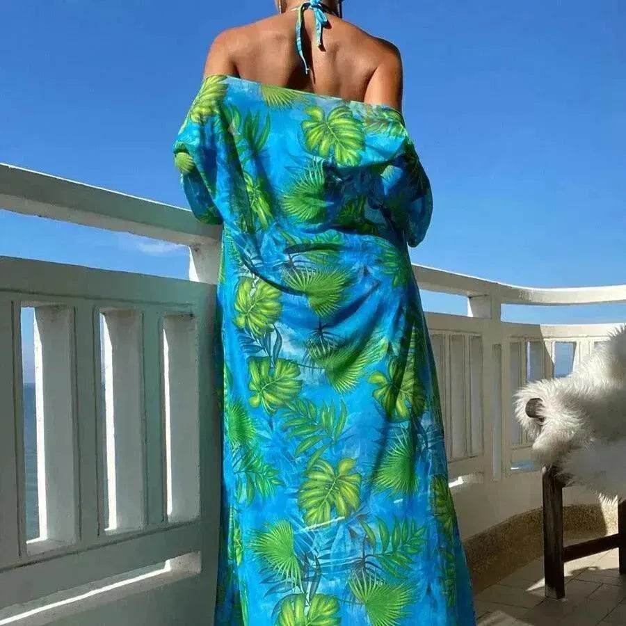 Split Long Sleeve Ins Blouse Banded Bikini - EX-STOCK Canada