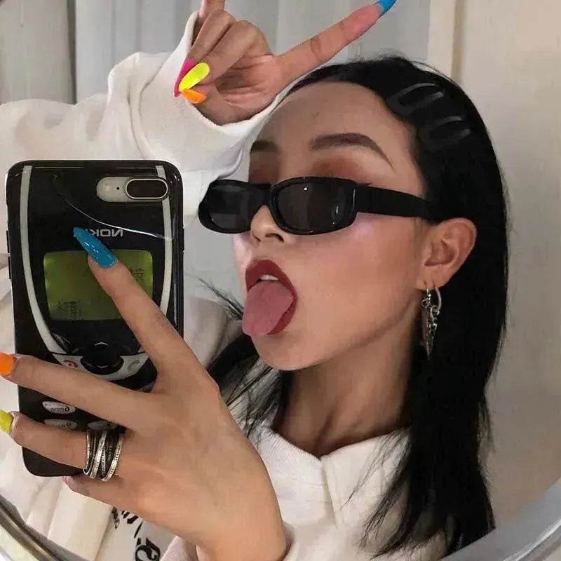 Square-rimmed Glasses Thick Frame Women's Fashion Sunglasses - EX-STOCK Canada