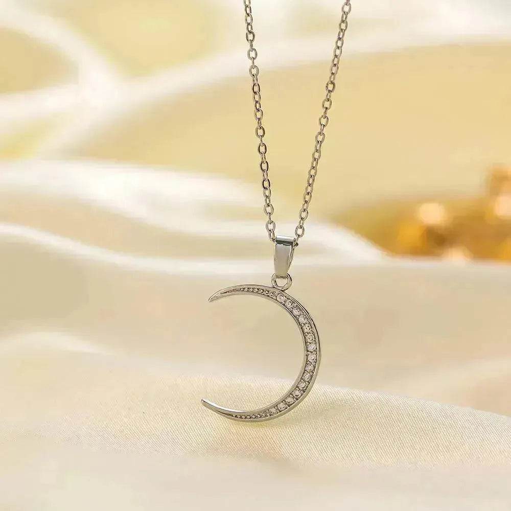 Stainless Steel Necklace Women's Fashion Copper-plated Gold Pendant Clavicle Chain For Mother Girlfriend Gift - EX-STOCK Canada