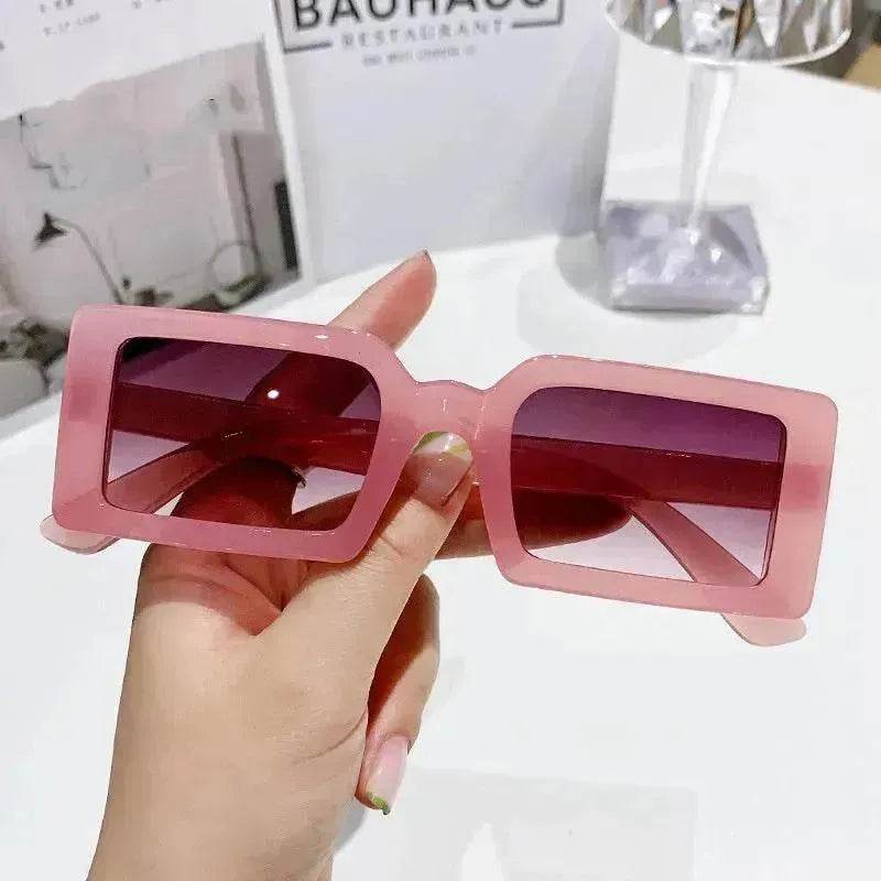 Stylish Beach Jelly Color Square Frame Sunglasses - EX-STOCK Canada