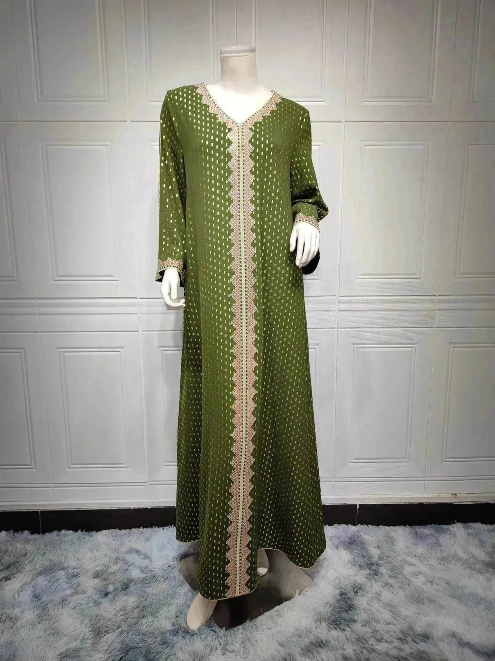 Summer Bronzing Arab Dubai Gown - EX-STOCK Canada