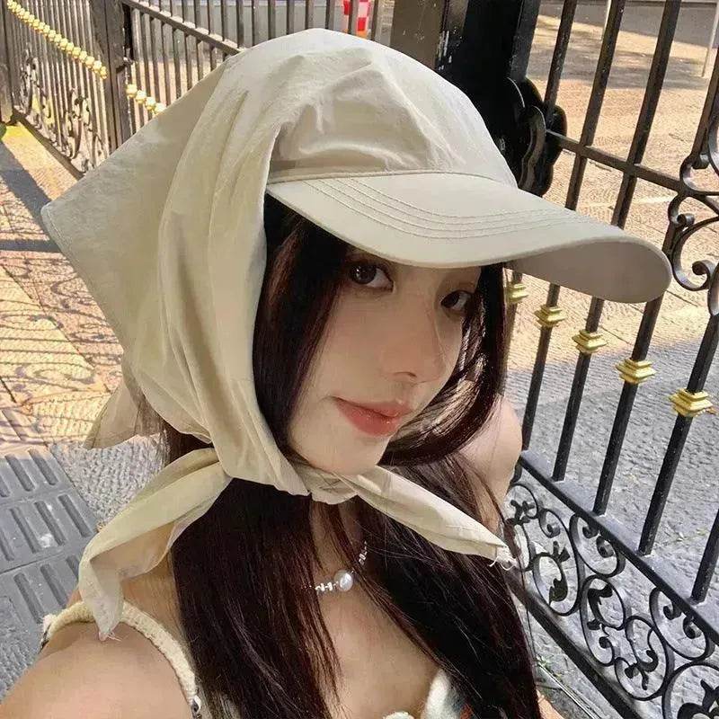 Summer Japanese Outdoor UV-proof Neck Protection Sun-shade Sun Protection Hat - EX-STOCK Canada