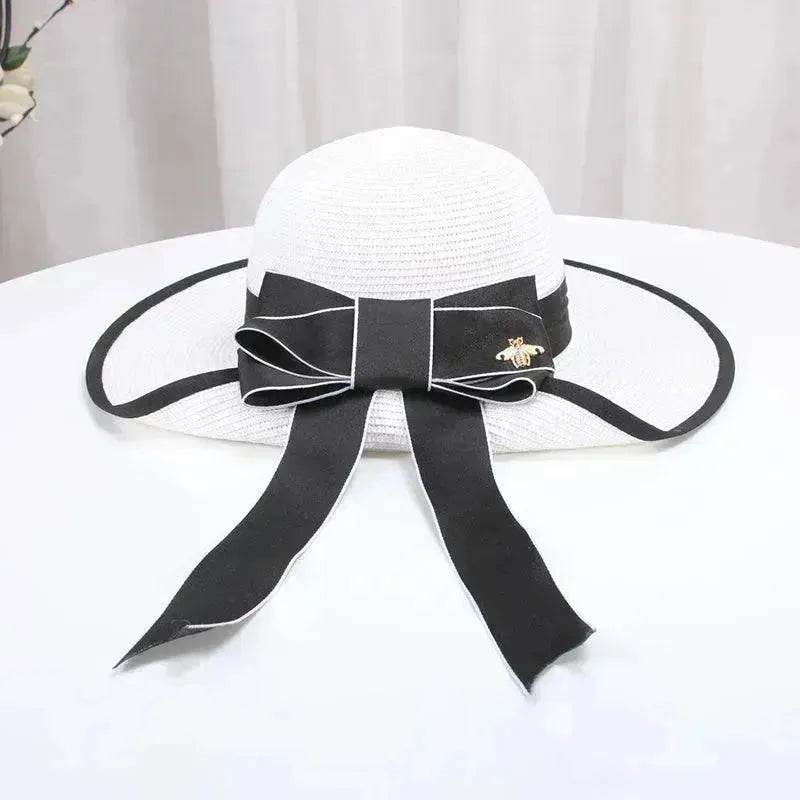Summer Korean Bowknot Straw Hat - EX-STOCK Canada