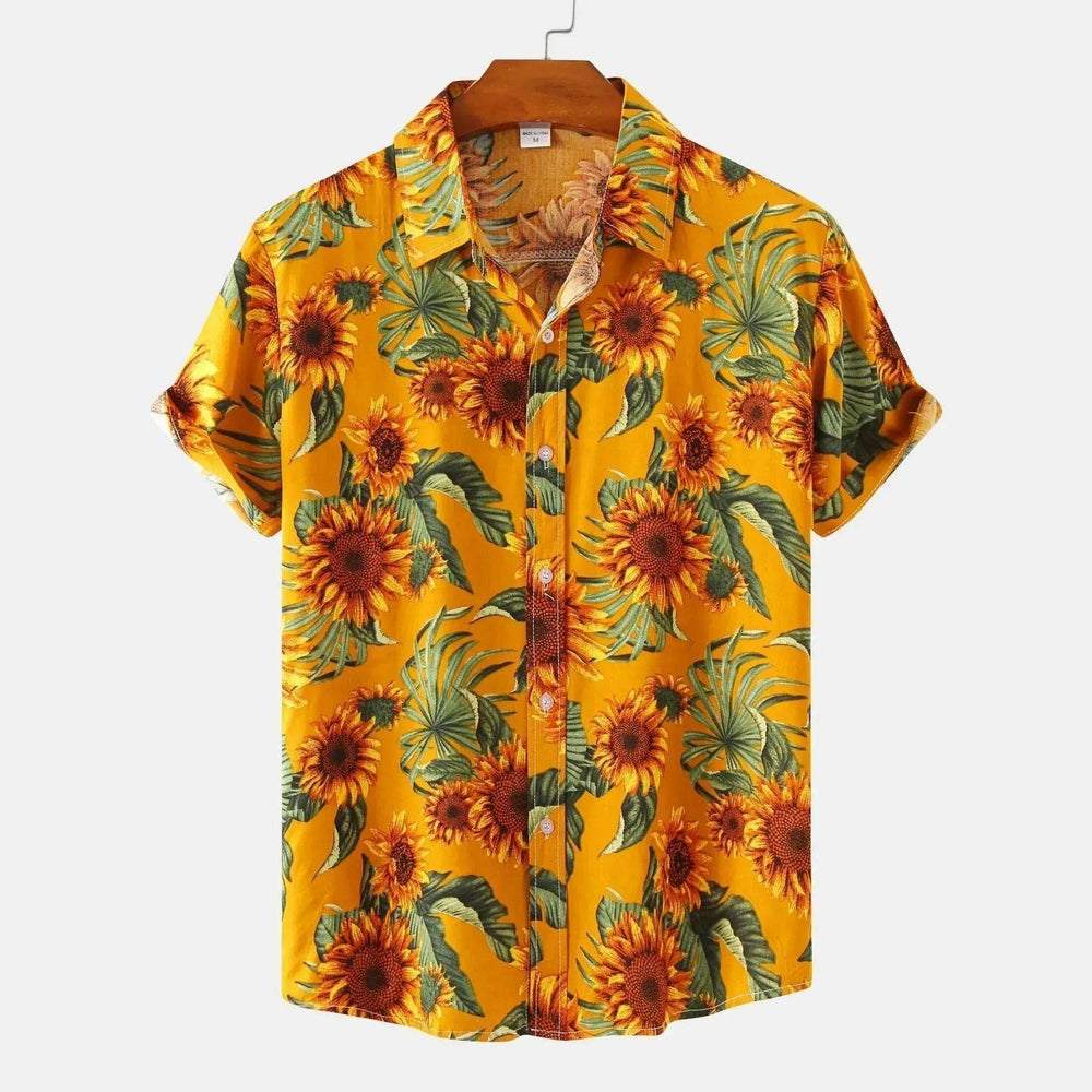 Summer Men's Hawaiian 3D Digital Printing Shirt Short Sleeve - EX-STOCK Canada