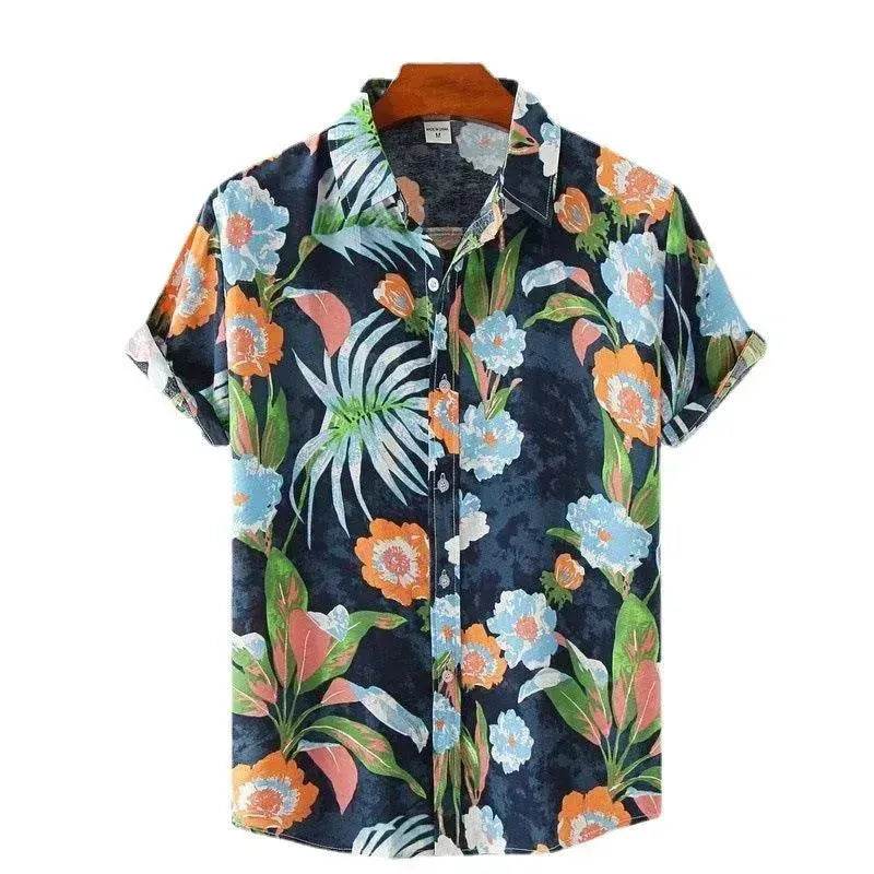 Summer Men's Hawaiian 3D Digital Printing Shirt Short Sleeve - EX-STOCK Canada