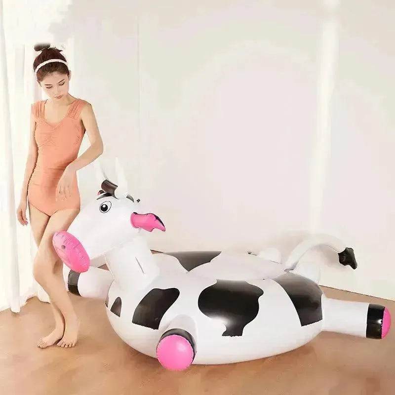 Summer Outdoor Water Inflatable Cows Floating Row Toys - EX-STOCK Canada