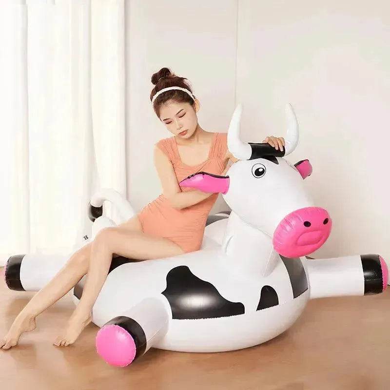Summer Outdoor Water Inflatable Cows Floating Row Toys - EX-STOCK Canada