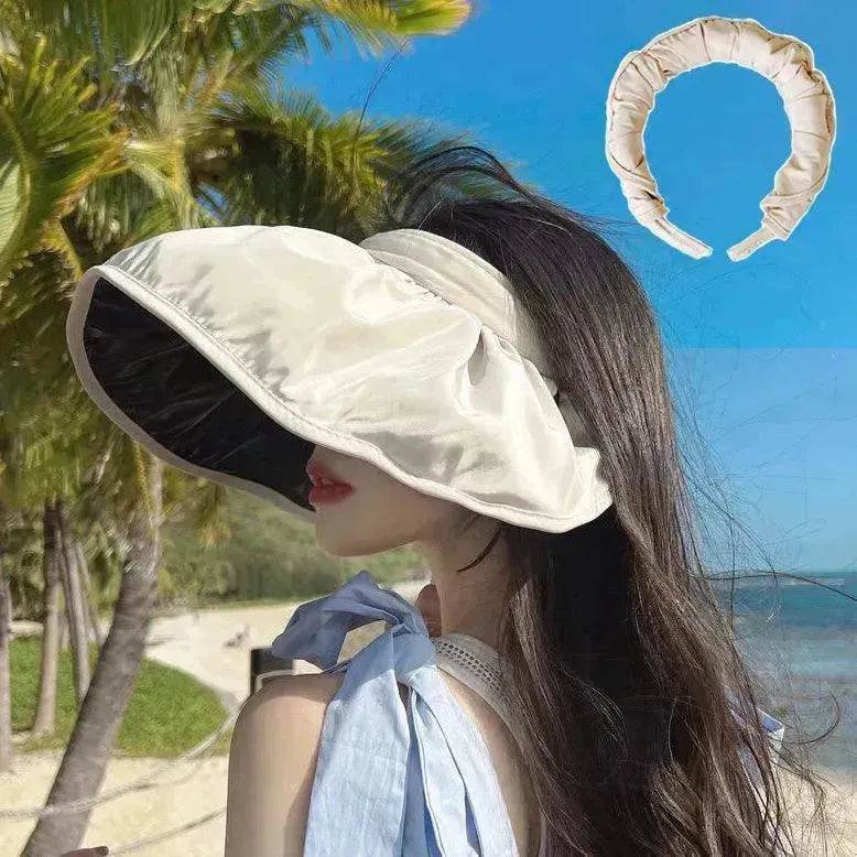 Summer Shell Hat FPF50 Empty-top Hat Women's Cycling Sun Protection UV Face Covering Sunhat Outdoor - EX-STOCK Canada