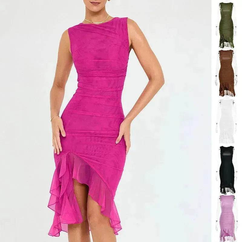 Summer Slim Skinny Sleeveless Dress For Women Fashion Party Club Dresses - EX-STOCK Canada