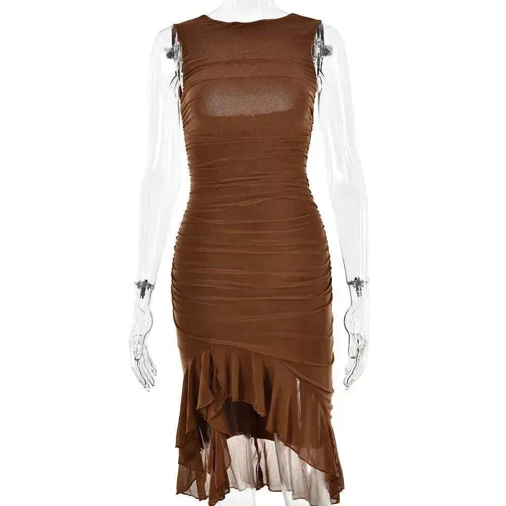 Summer Slim Skinny Sleeveless Dress For Women Fashion Party Club Dresses - EX-STOCK Canada