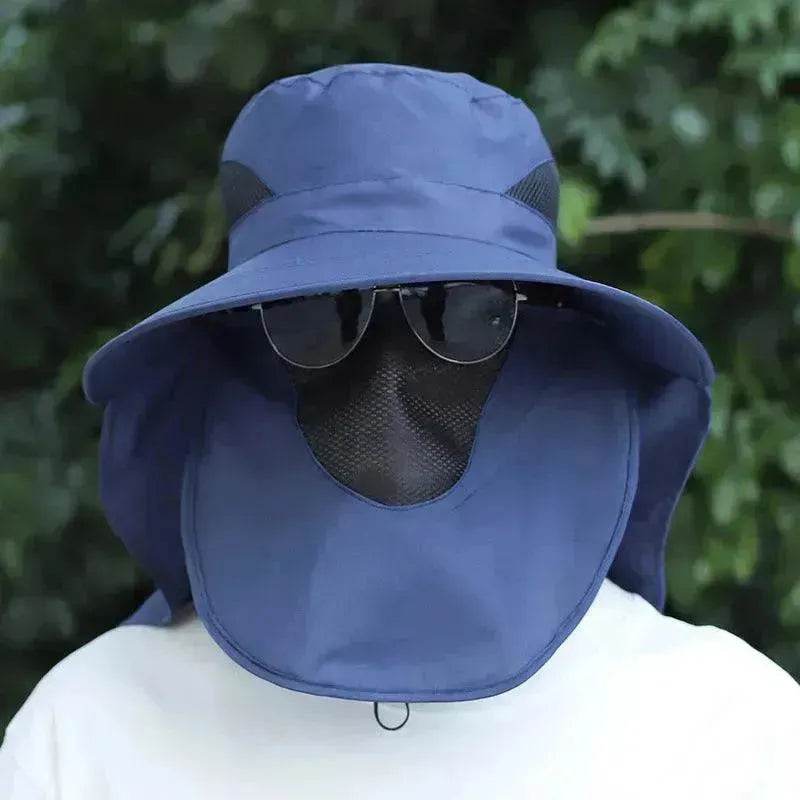 Summer Sunhat Men's Sun Protection Hat With Shawl And Neck Protection Design Breathable Anti-UV And Insect-proof Hiking Fishing Hat Outdoor - EX-STOCK Canada