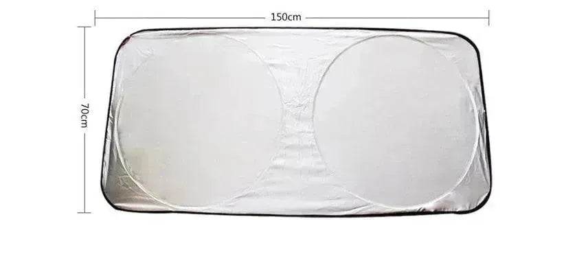 Sun block coated silver cloth material double circle - EX-STOCK Canada