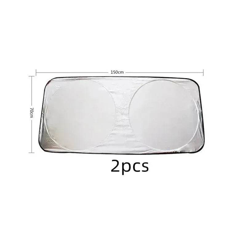 Sun block coated silver cloth material double circle - EX-STOCK Canada