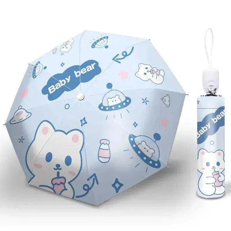 Sun Umbrella Umbrella Dual-Use Cute Lightweight Automatic Folding Umbrella - EX-STOCK Canada