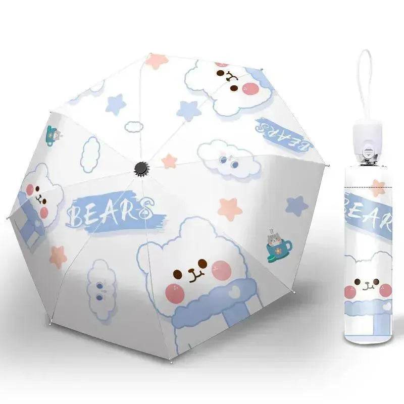 Sun Umbrella Umbrella Dual-Use Cute Lightweight Automatic Folding Umbrella - EX-STOCK Canada