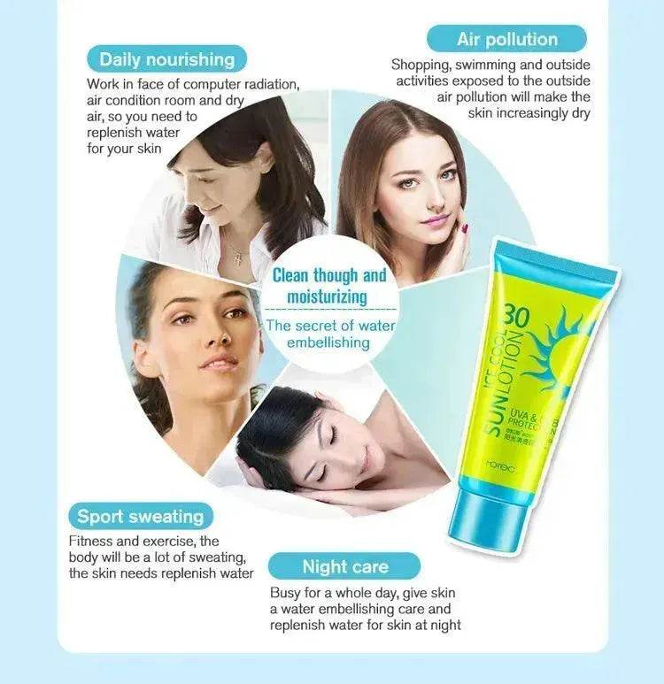 Sunscreen Cream Protetor Facial Cream Sunscreen Clear Moisturizing Lotion - EX-STOCK Canada