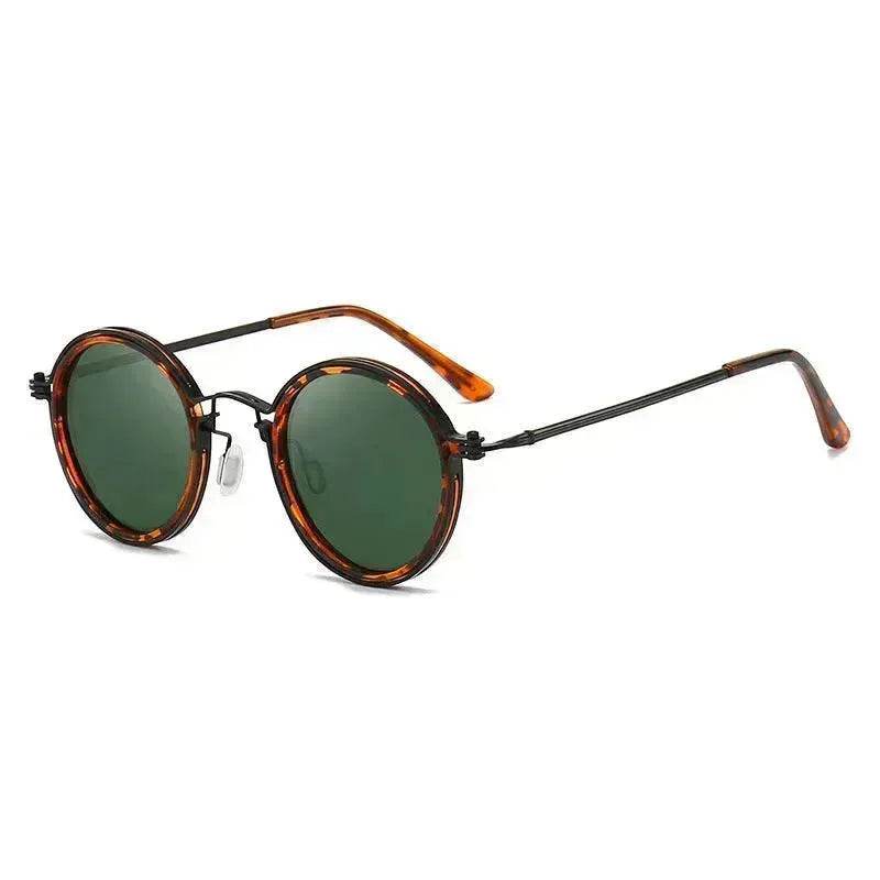 Sunscreen Retro Style Round Frame Metal Sunglasses - EX-STOCK Canada