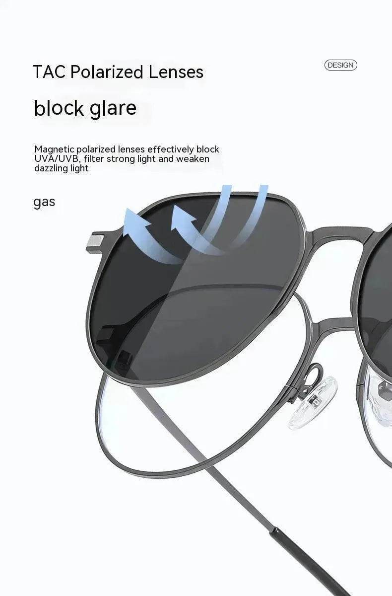 Three-in-one Polarized Sunglasses Magnetic Suction - EX-STOCK Canada