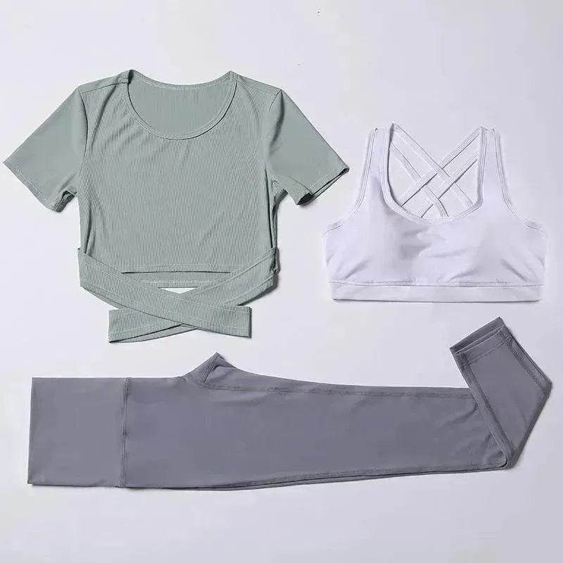 Three-piece speed suit for gym yoga wear - EX-STOCK Canada