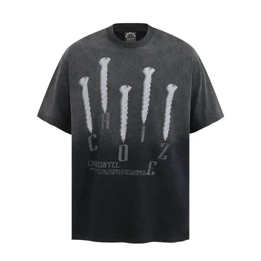 Tie-dye Gradient Dirty Short Sleeve - EX-STOCK Canada