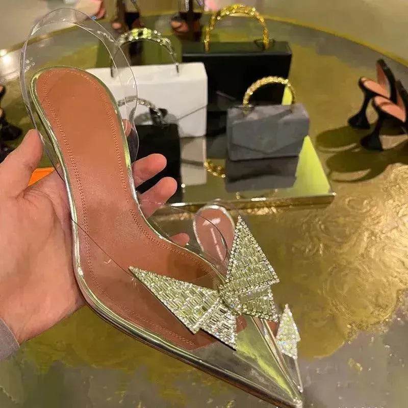 Transparent Baotou Thick Heel High Heel Sndals Women - EX-STOCK Canada