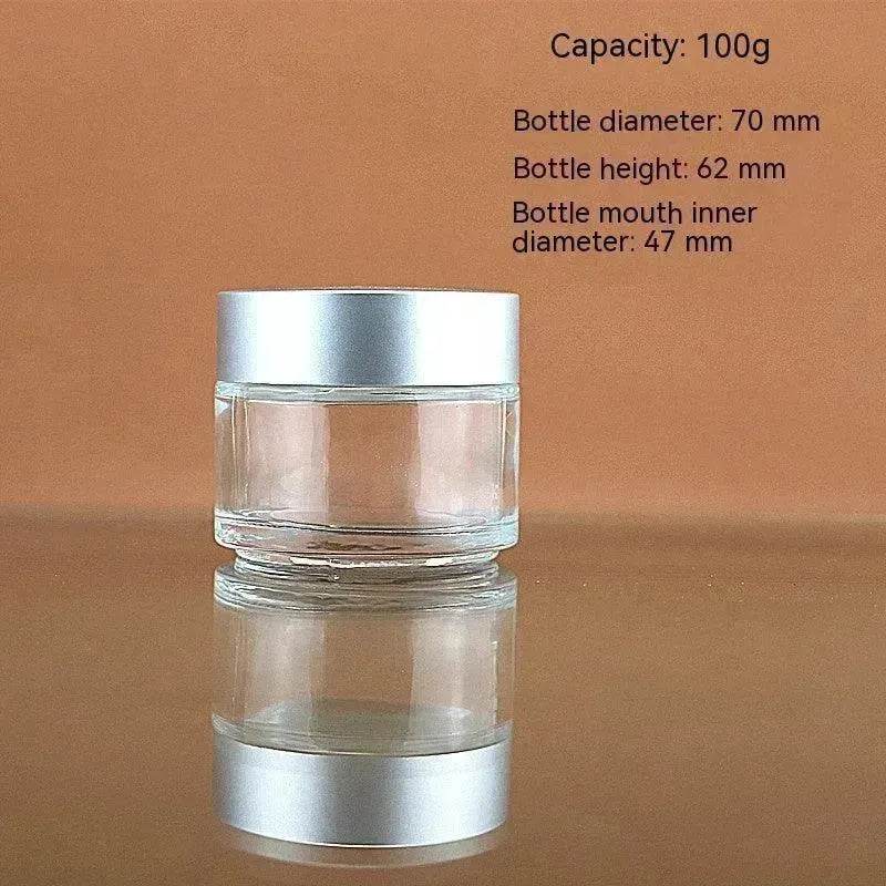 Transparent Face Cream Bottle Glass Cosmetics - EX-STOCK Canada