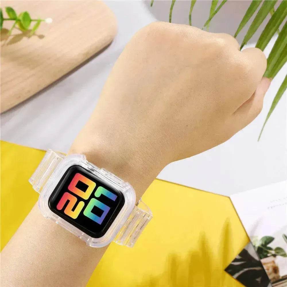 Transparent TPU Protective Candy Glacier One Smart Watch Strap Watch Band - EX-STOCK Canada