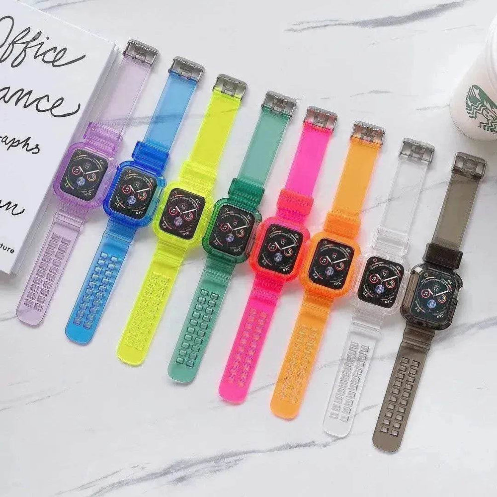 Transparent TPU Protective Candy Glacier One Smart Watch Strap Watch Band - EX-STOCK Canada