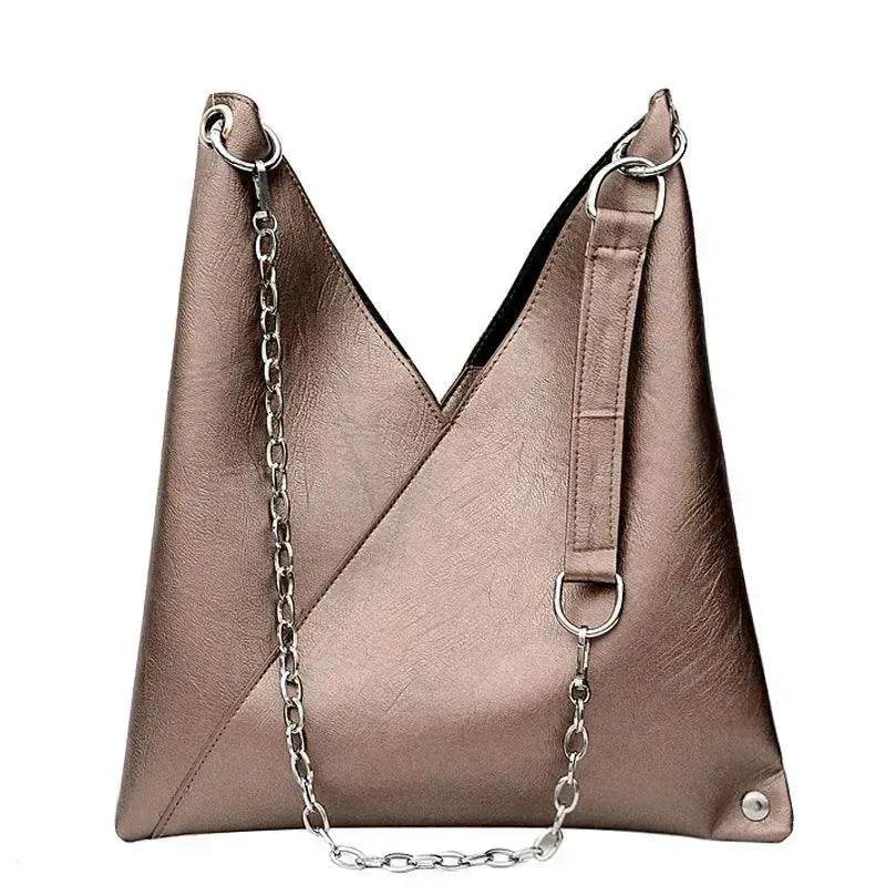 Trendy Casual Pleated Chain Zipper Women Handbag - EX-STOCK Canada