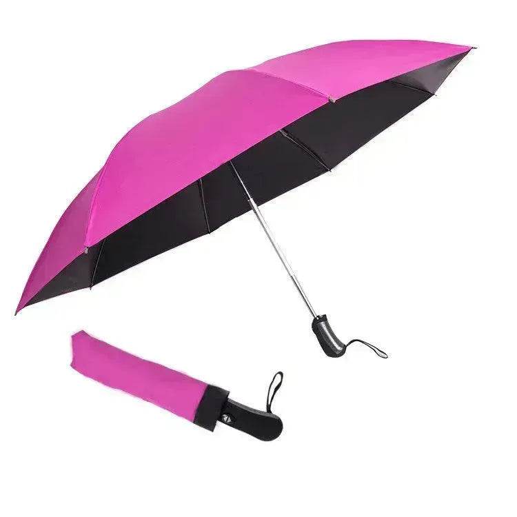 Tri-fold reverse umbrella sun-shading semi-shading automatic umbrella - EX-STOCK Canada