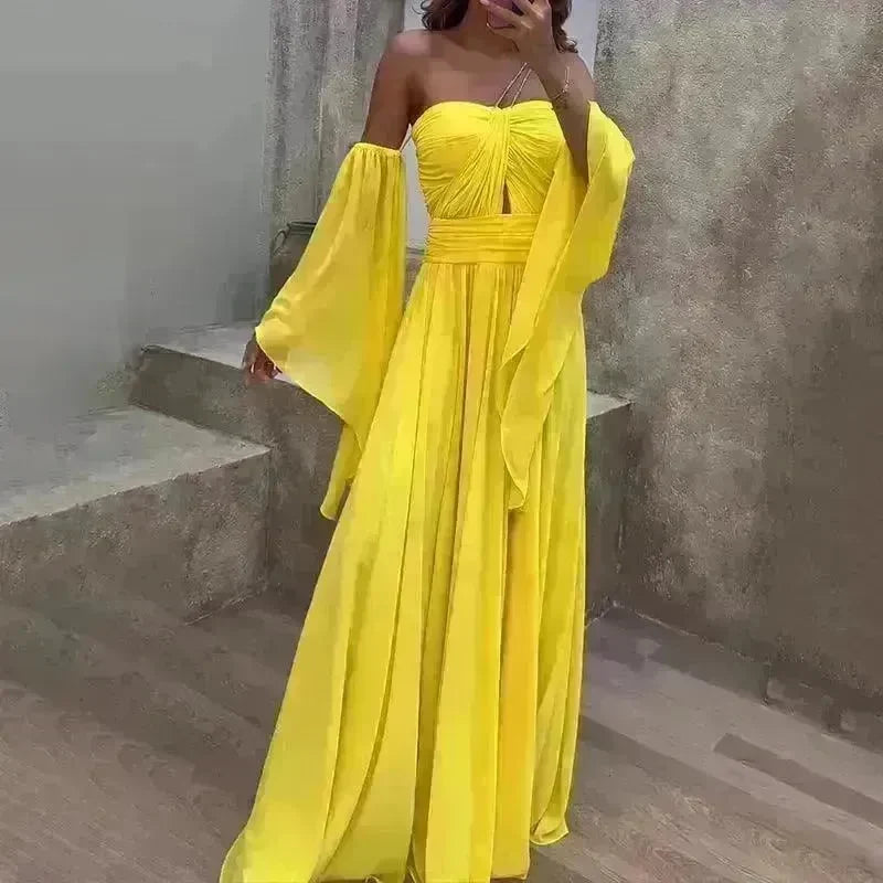 Tube Top Oversleeve Long Dress Women - EX-STOCK CANADA