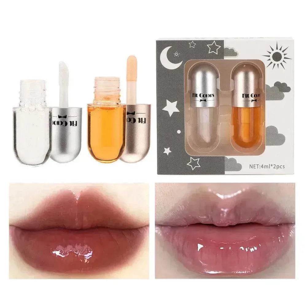 Two Sets Of Moisturizing Lip Oil And Lip Color Liquid Cases - EX-STOCK Canada