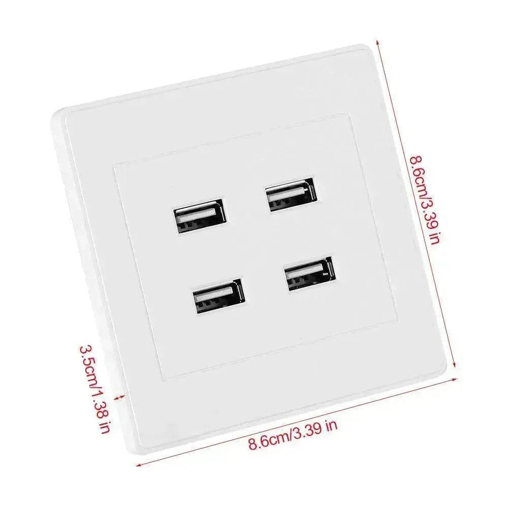 USB charging wall socket panel - EX-STOCK Canada