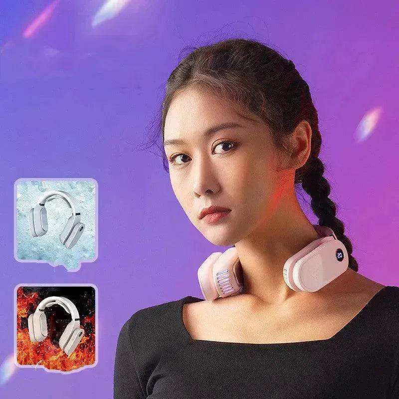 USB Portable Hanging Neck Cooling and Heating Fan Air Conditioner for Home Office, Travel - EX-STOCK Canada