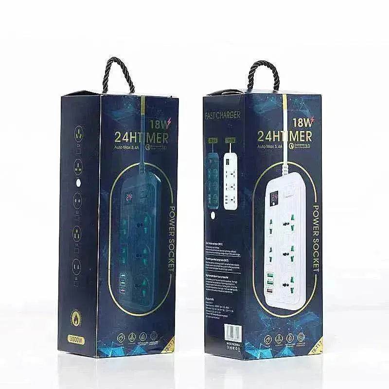 USB Power Strip Smart British Plug Multi-function Power Surge - EX-STOCK Canada