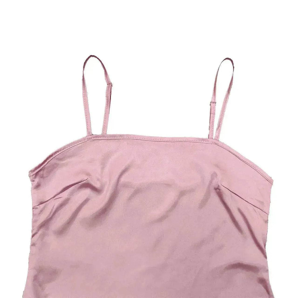 V-neck Loose Casual Two-piece Turkish Middle Eastern Robe Satin Dress - EX-STOCK Canada