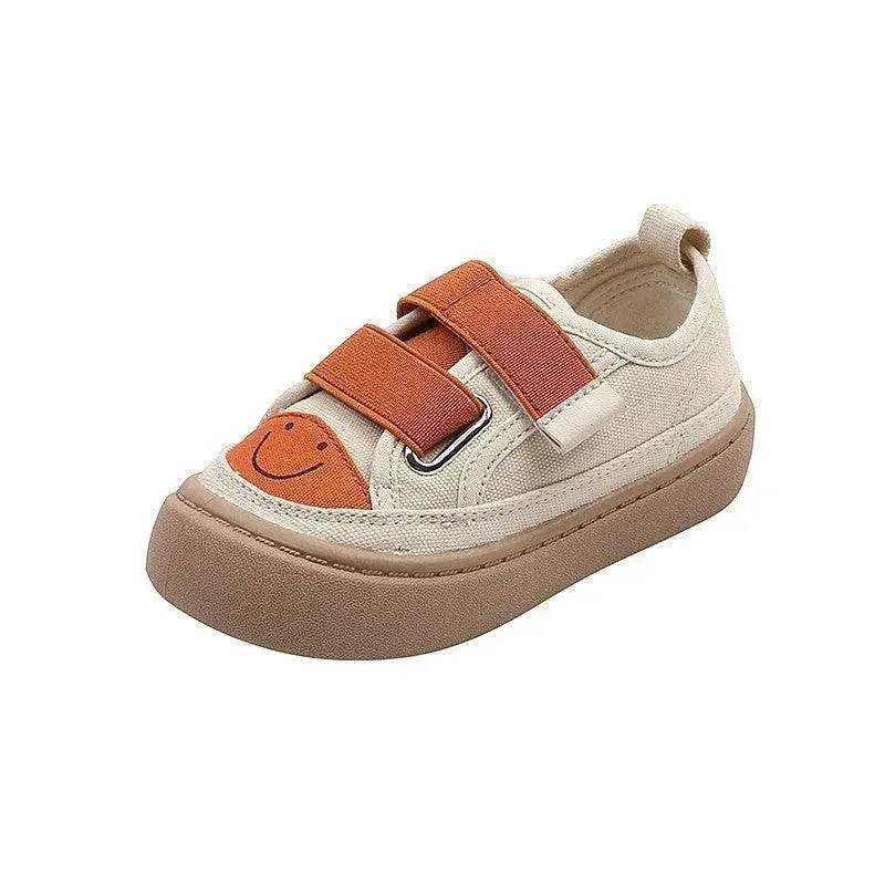 Velcro Round Head Anti-kick Soft Bottom Casual Shoes Tide - EX-STOCK Canada