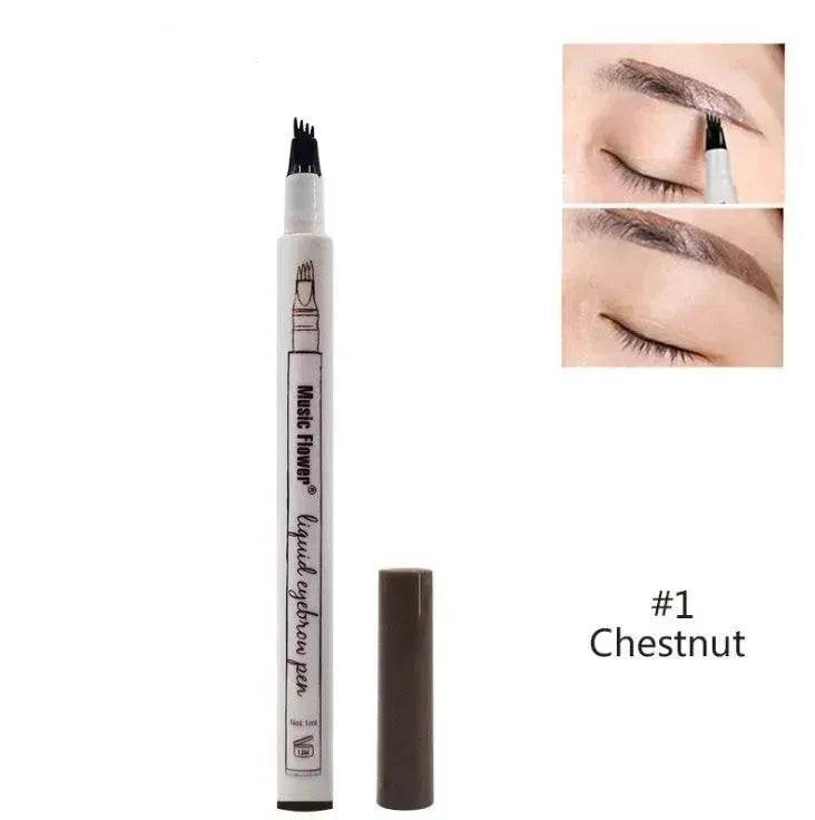 Waterproof Natural Eyebrow Pen Four-claw Eye Brow Tint Fork Tip Eyebrow Tattoo Pencil - EX-STOCK Canada
